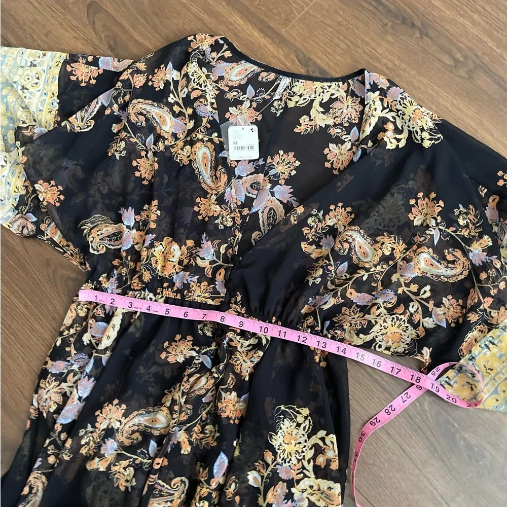 Free People Dream State Floral Kimono Cover Up